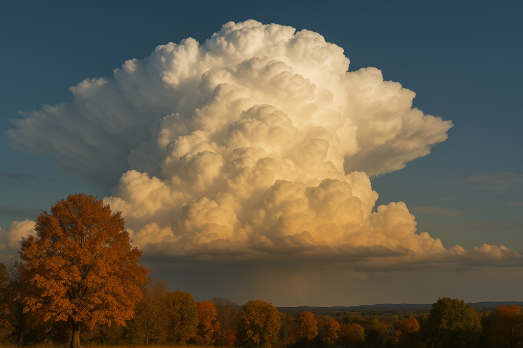 秋の積乱雲をイメージした画像