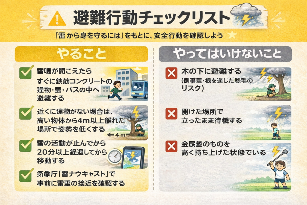 避難行動チェックリスト